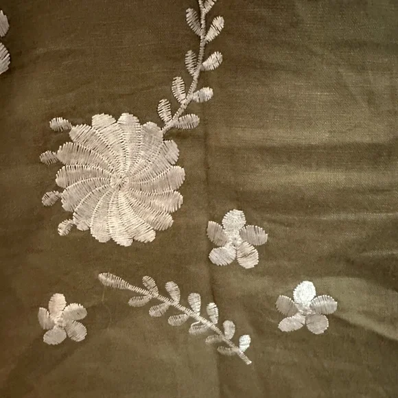 Zara embroidered linen dress - Picture 4 of 7